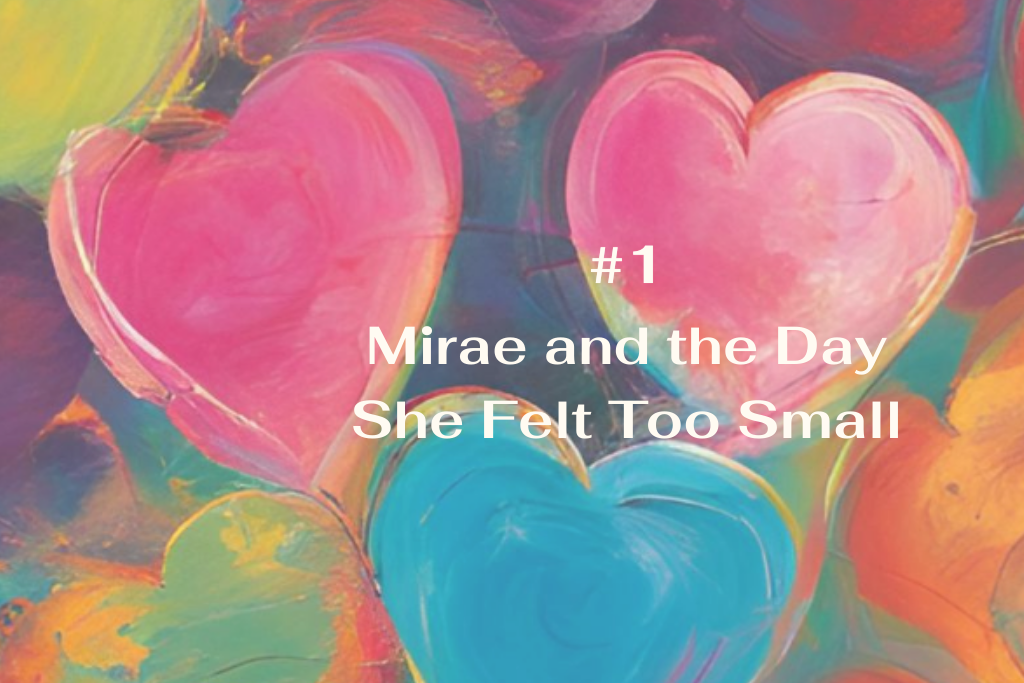 Colorful heart illustration symbolizing love, softness, and emotional connection for children – featured in The Mirae Stories by Tanja May.